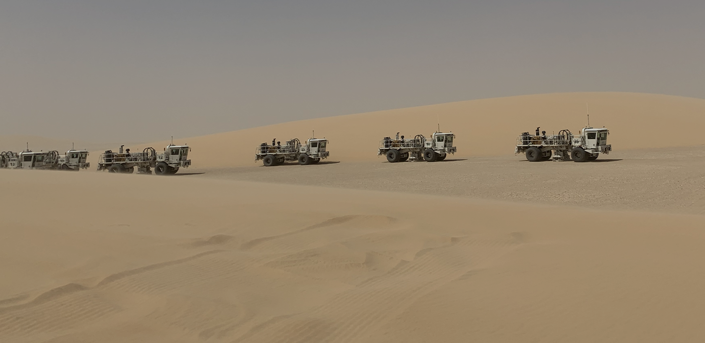 Nomad in desert